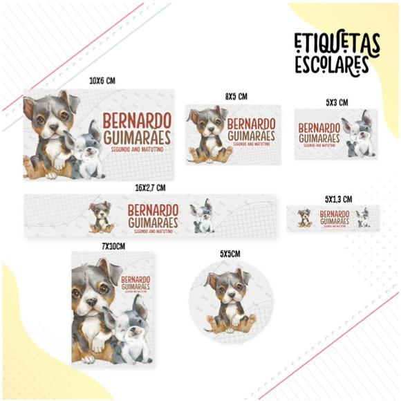 Etiqueta Escolar Pet Boy