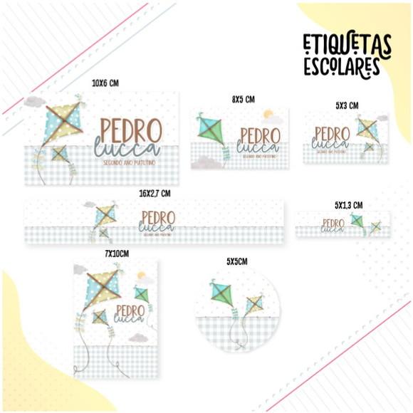 Etiqueta Escolar Pipa