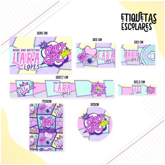Etiqueta Escolar Tean Cute