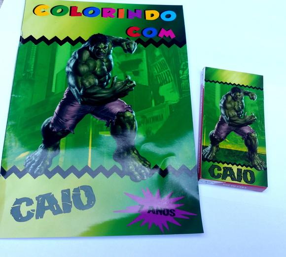 Kit colorir Hulk