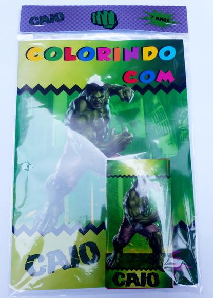 Kit colorir Hulk