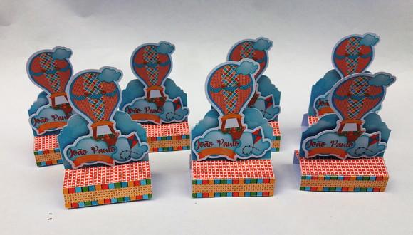 Porta Chocolate Duplo - Balões e Pipas