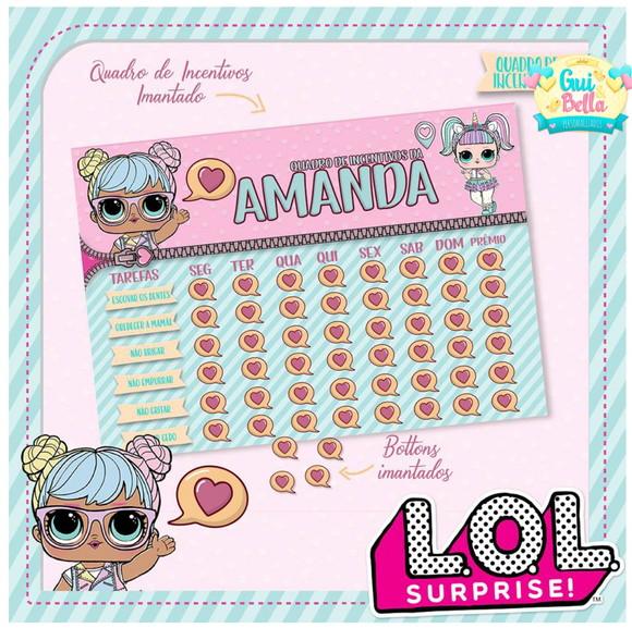 Quadro de Incentivos Lol Surprise