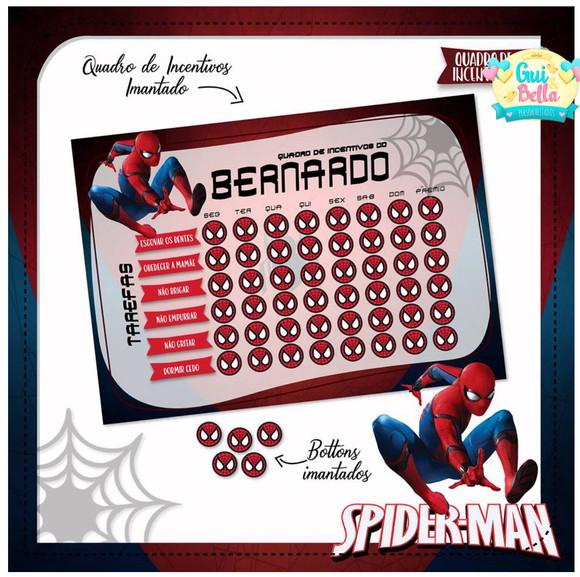 Quadro de Incentivos Homem Aranha