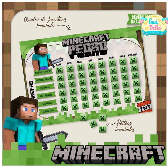 Quadro de Incentivos Minecraft