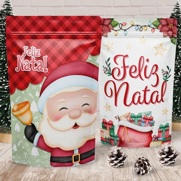 Saquinho Zip Lock Personalizado - Natal