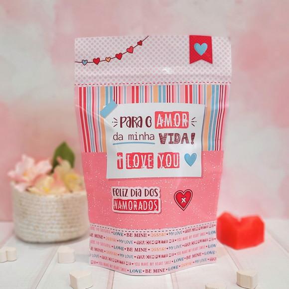 Saquinho Zip Lock Personalizado - Dia dos Namorados