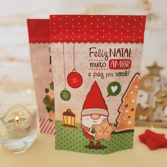 Saquinho Zip Lock Personalizado - Natal