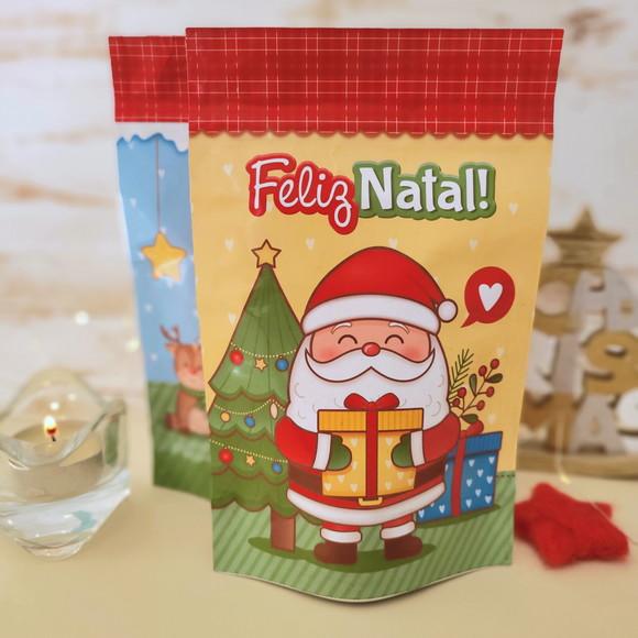 Saquinho Zip Lock Personalizado - Natal