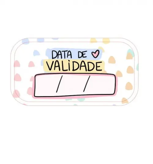 144 Etiquetas Adesivas Data de Validade / Data de Fabricação