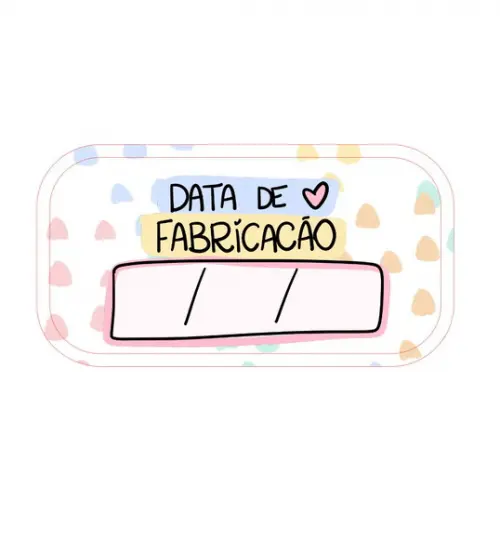 144 Etiquetas Adesivas Data de Validade / Data de Fabricação
