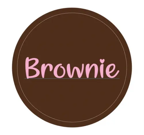 Adesivo redondo c/2cm brownie