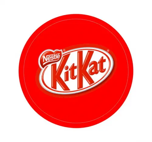 Adesivo redondo c/2cm kit kat
