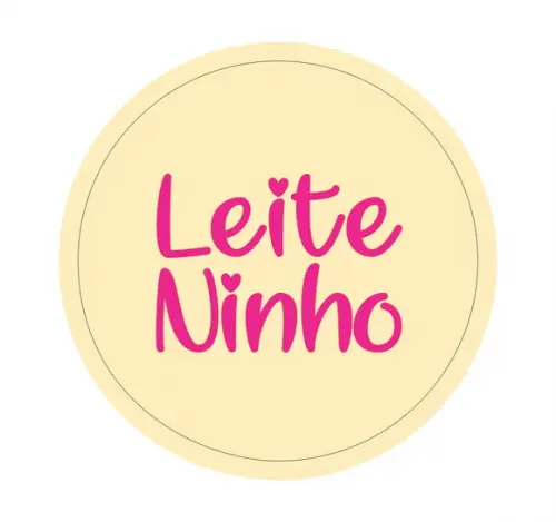 Adesivo redondo c/2cm leite ninho