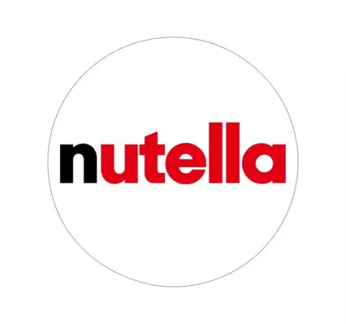 Adesivo redondo c/2cm nutella