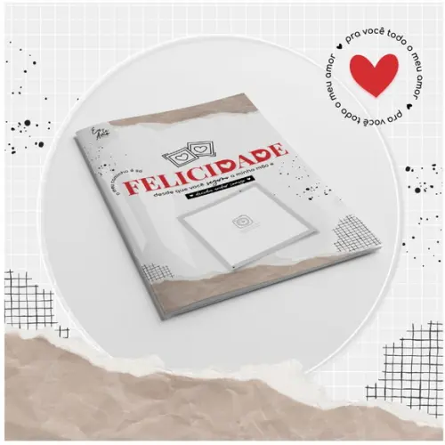 Álbum de figurinhas personalizado dia dos namorados