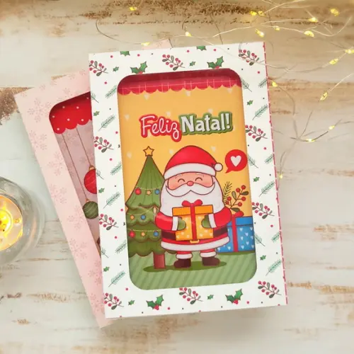Bloquinho A6 com Caixinha de Natal