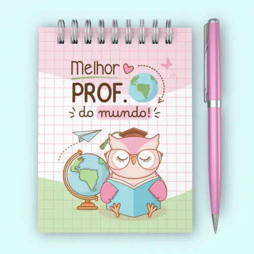 Caixa com Bloquinho Dia dos Professores