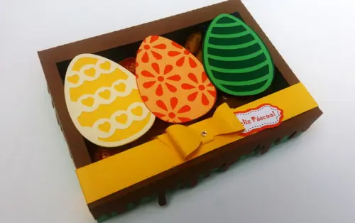 Caixa de páscoa para 10 bombons