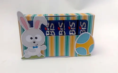 Caixa deslizante para 5 chocolates