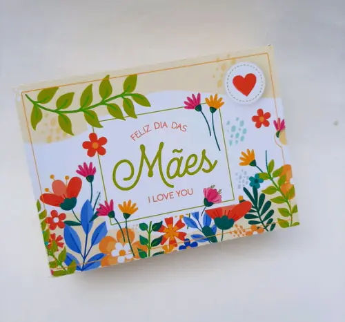 Caixa gaveta para 6 doces dia das mães