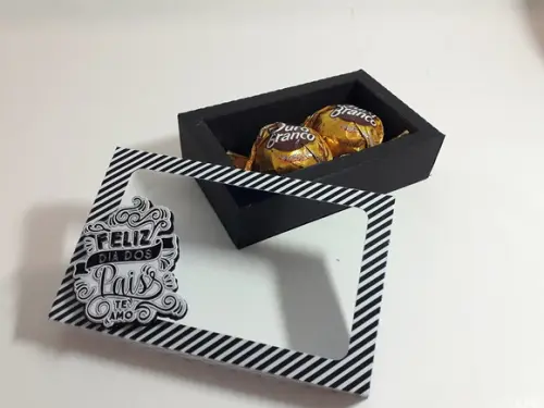Caixa para 2 bombons dia dos pais