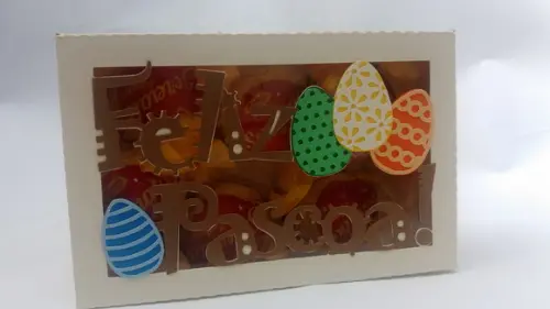 Caixa para 6 bombons ou trufas (Páscoa)