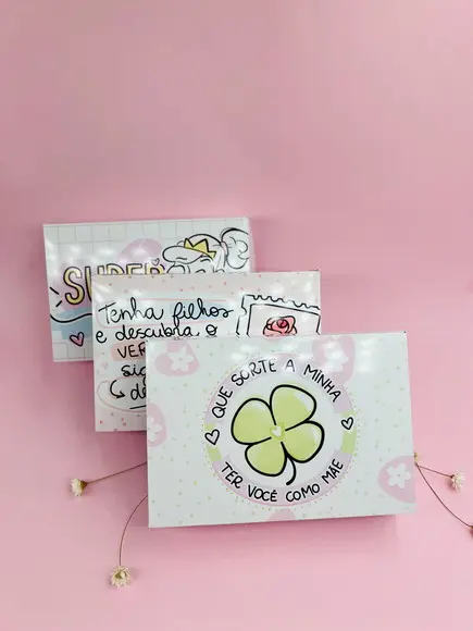 Caixa para 6 doces dia das mães