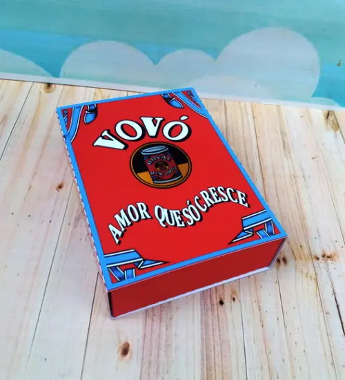 Caixa para 6 doces dia dos avós