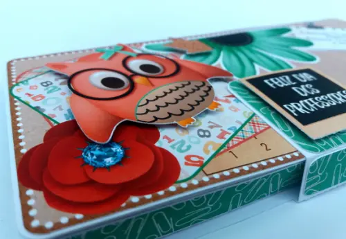 Caixa para barra de chocolate dia dos professores