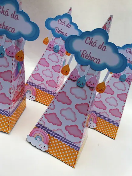 Caixa Pirâmide Chuva de benção/ Chuva de amor