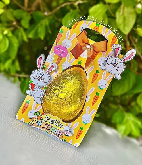 Caixas (sacolinha) Personalizadas para Ovo de Pascoa 250g