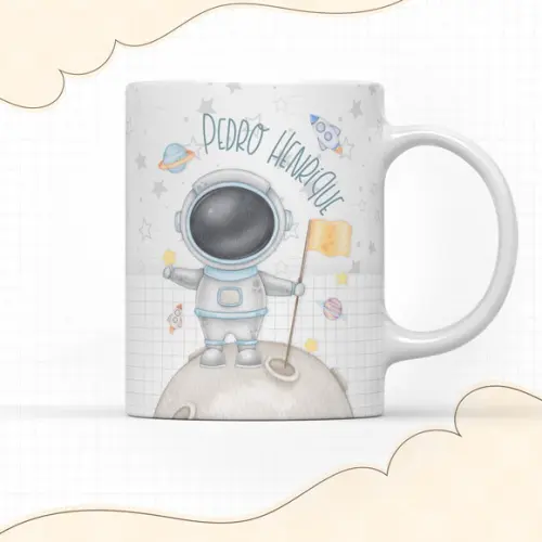 Caneca de Polímero Astronauta