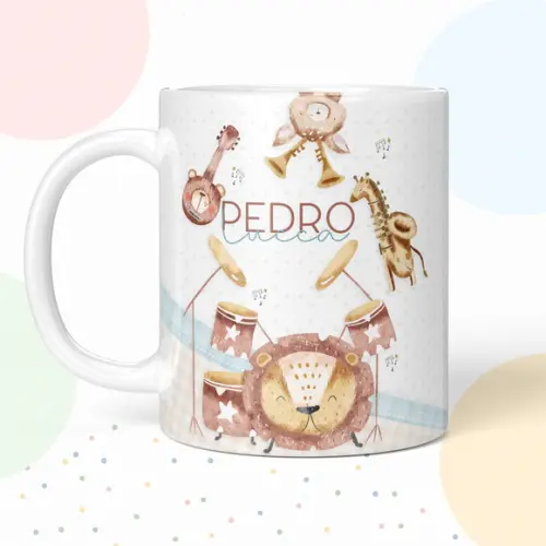 Caneca de Polímero Banda Animais