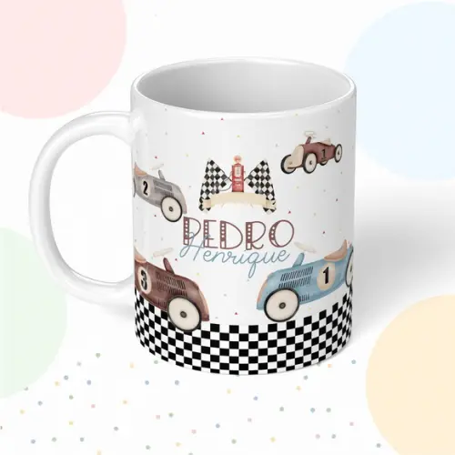 Caneca de Polímero Carro