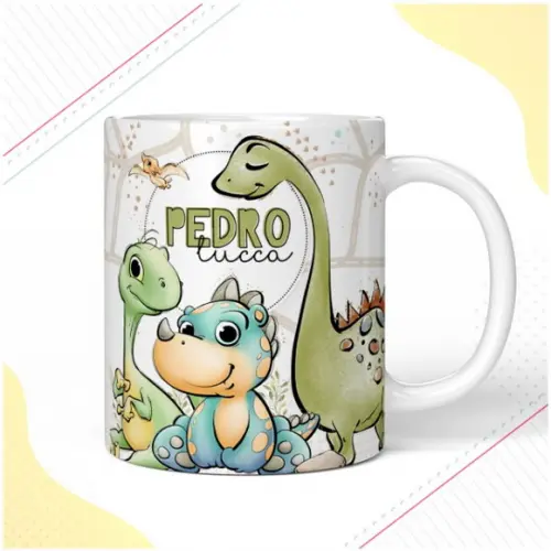 Caneca de Polímero Dino Boy