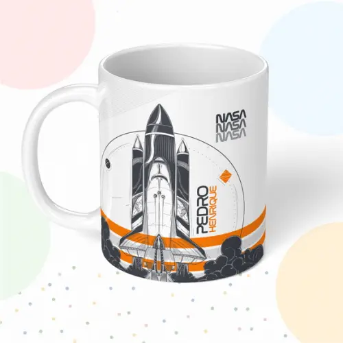 Caneca de Polímero Foguete