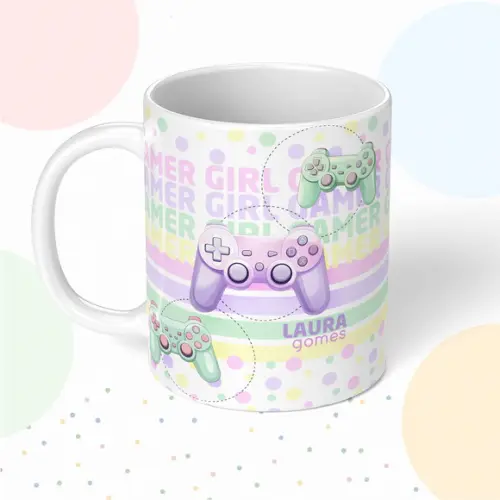Caneca de Polímero Game Menina