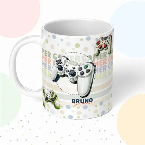 Caneca de Polímero Game Menino