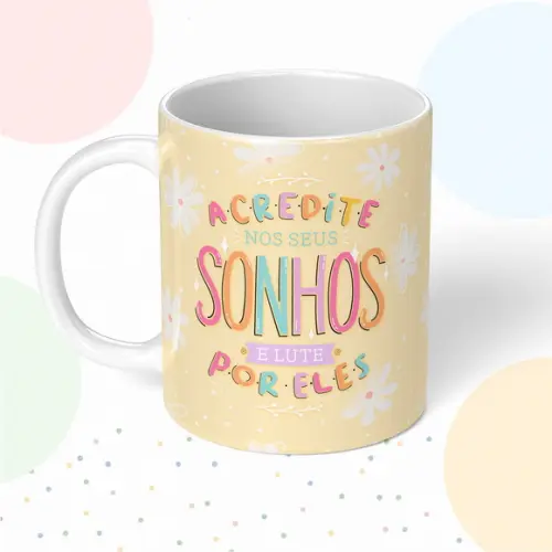 Caneca de Polímero Frase