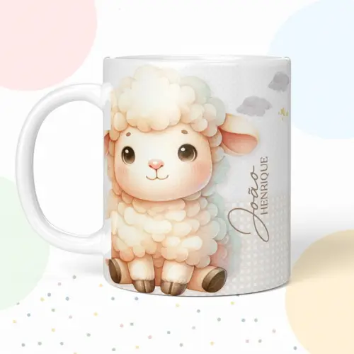 Caneca de Polímero Ovelha