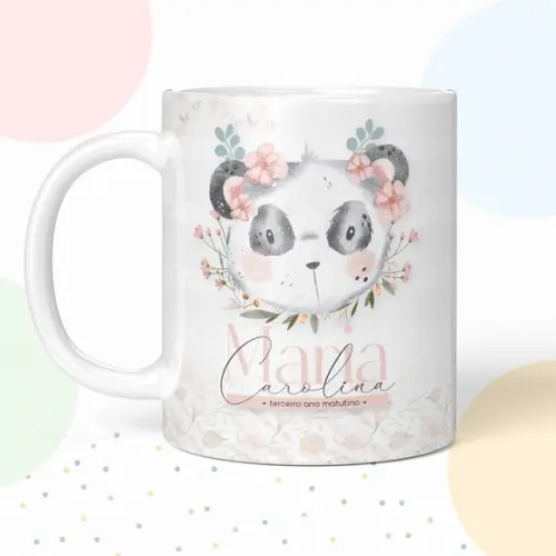 Caneca de Polímero Panda Menina