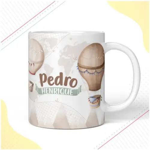 Caneca de Polímero Volta ao Mundo Menino
