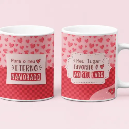 Caneca de Porcelana Personalizada Dia dos Namorados