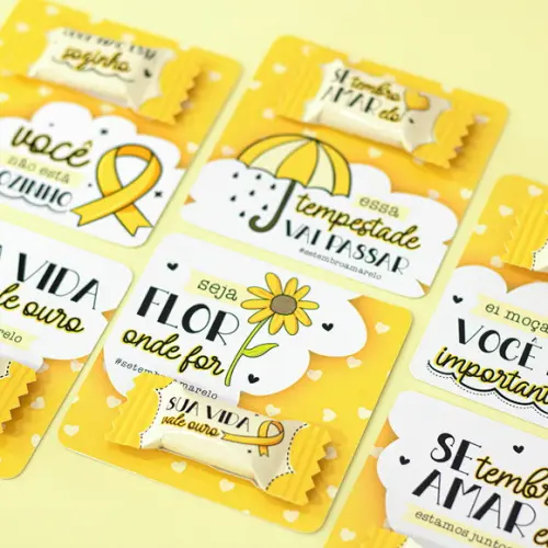 Card com Bala Setembro Amarelo