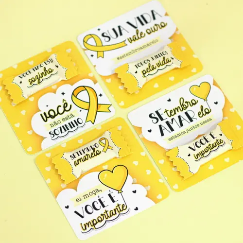 Card com Bala Setembro Amarelo