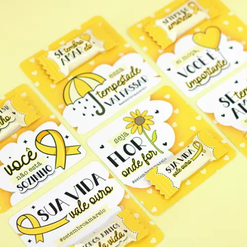 Card com Bala Setembro Amarelo