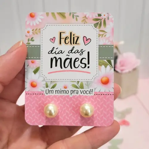 Card com Brinco Dia das Mães