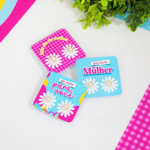 Card com Brinco Dia da Mulher