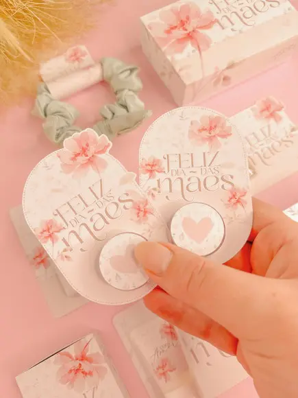 Card com Mini Hidratante para as Mãos Dia das Mães